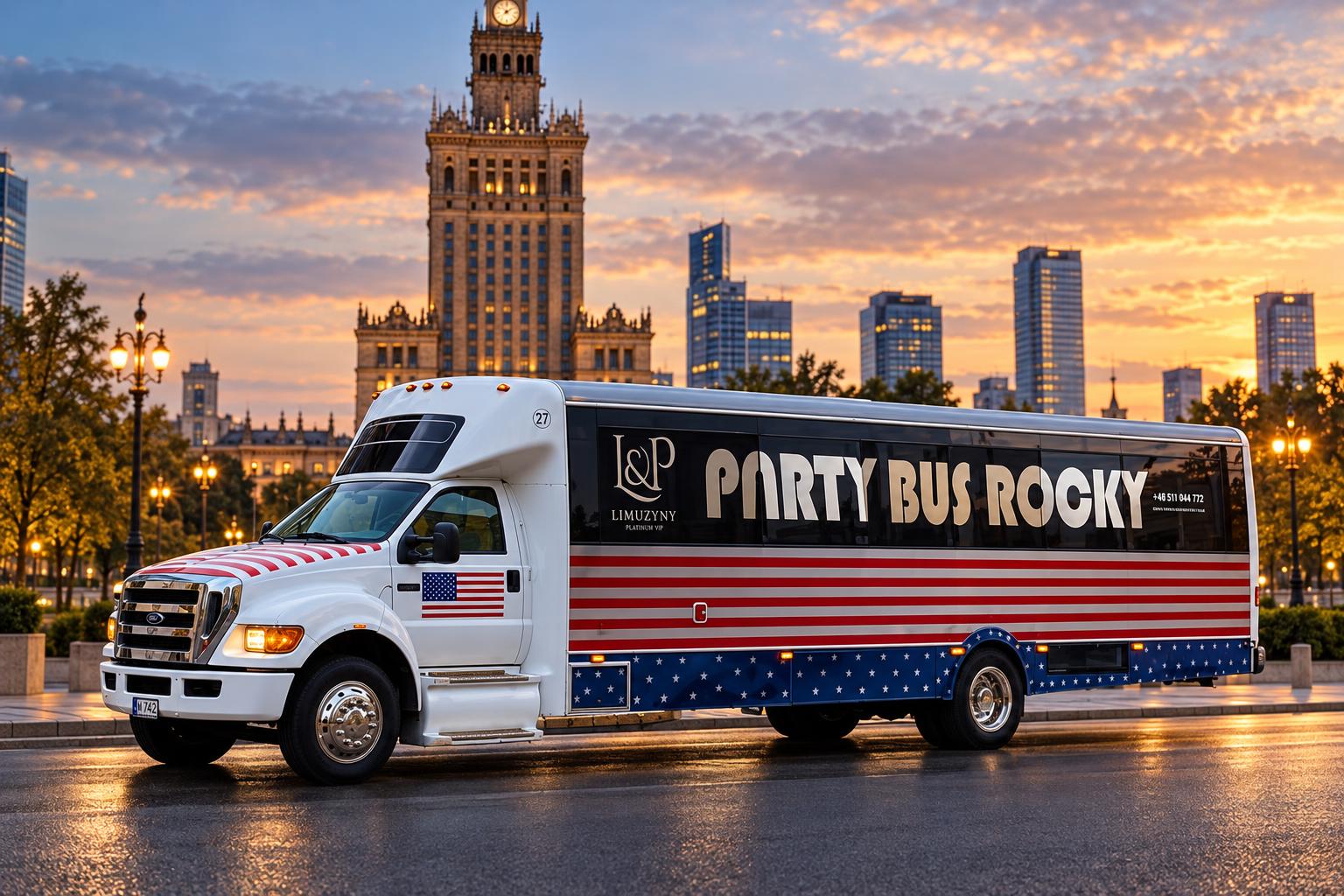 Party Bus Ford F-650 Rocky „Kac Wawa” — limuzyna do wynajęcia